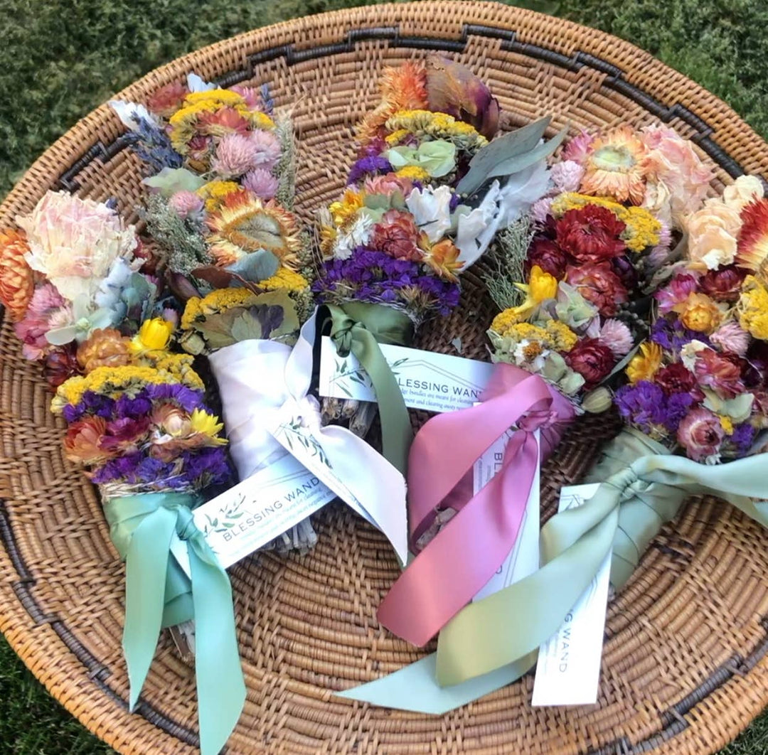Sustainable Large Wildflowers and Desert Sage Smudge Sticks