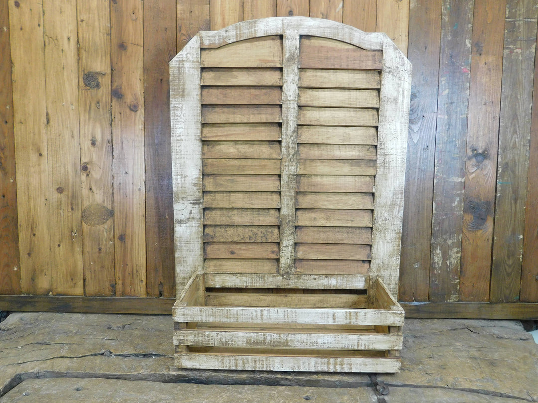 Islas Wall Planter-Farmhouse-Garden-24x32 in-Antiqued White