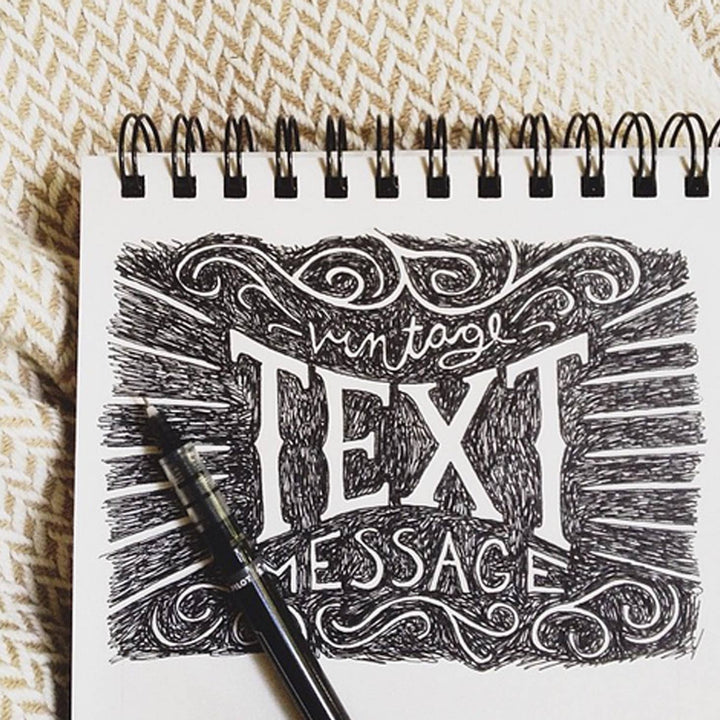 Vintage Text Message Greeting Card