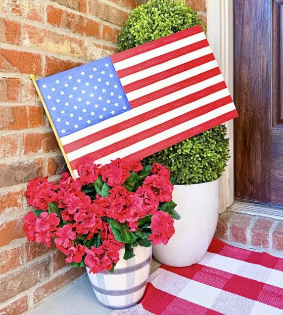 All American Flag Pot Stake