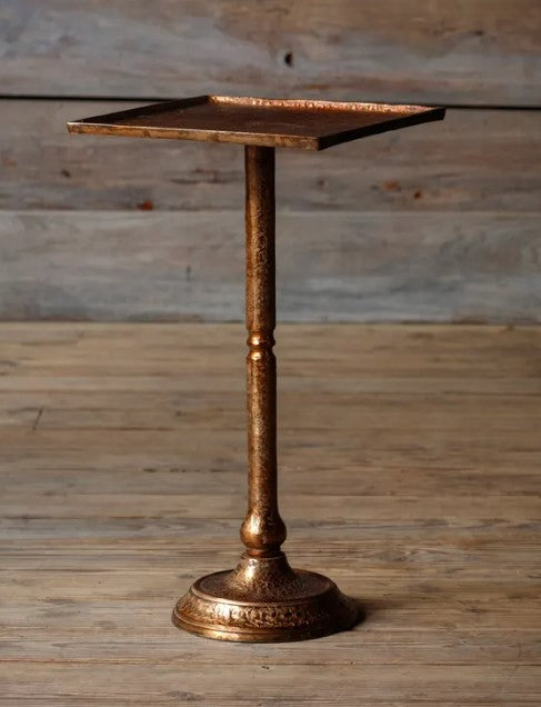 Antique Brass Side Table