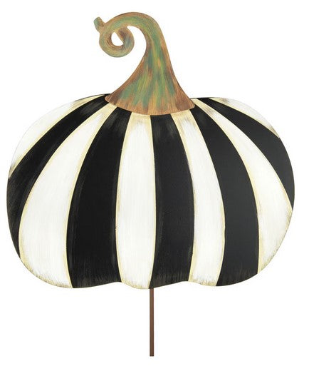 Black & White Striped Pumpkin