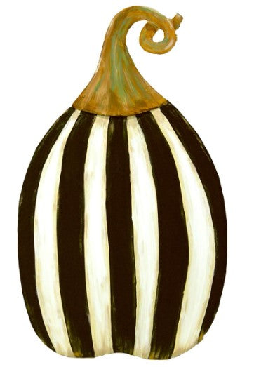 Black & White Striped Pumpkin