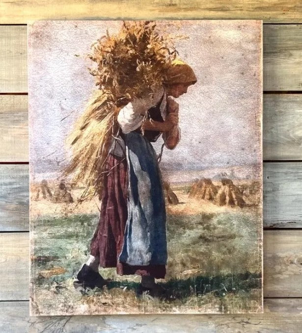 Blessed Harvest Gallery Wrapped Aged Print