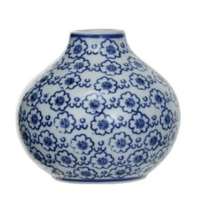 Hand-Stamped Stoneware Vases