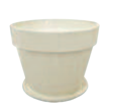 5" - 10" Glazed Floral Pot