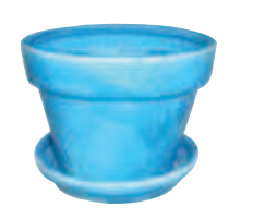 5" - 10" Glazed Floral Pot