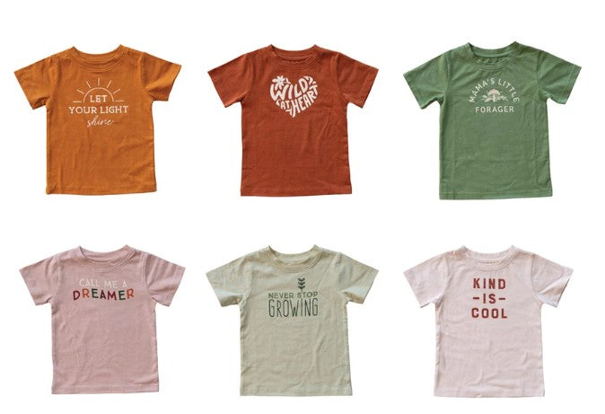 Cotton Kid's Tee w/ Words