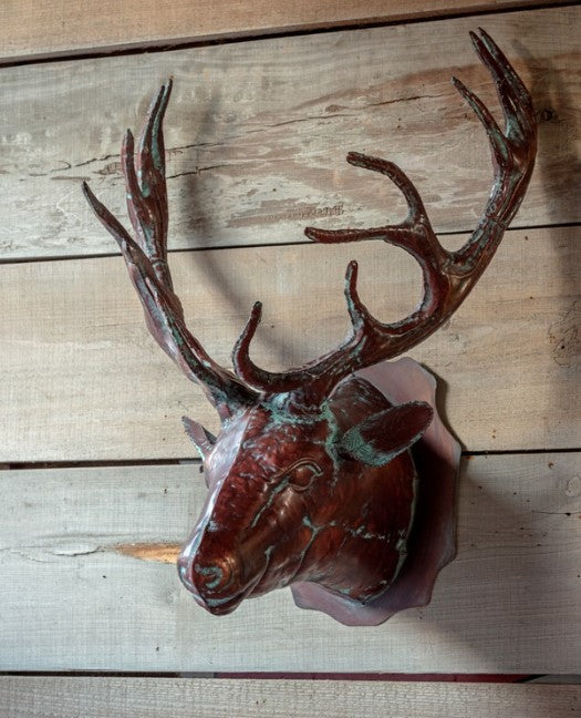 Deer Head w/ Verdigris Finish