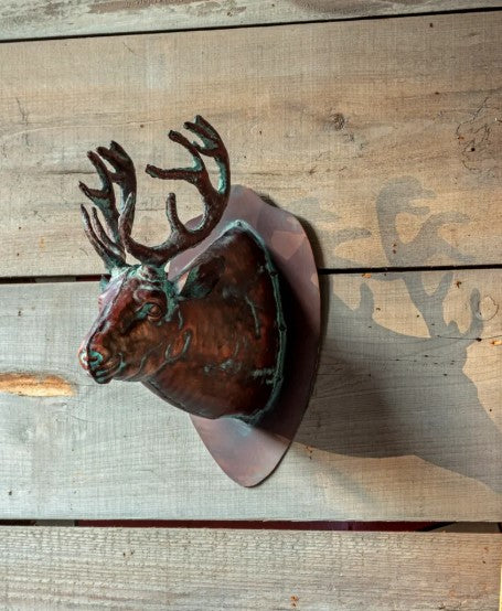 Elk Head w/ Verdigris Finish