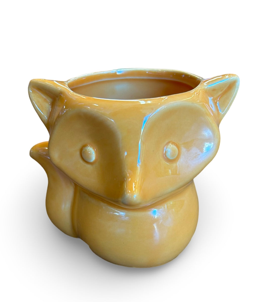 Fox Ceramic Indoor Plant Pot