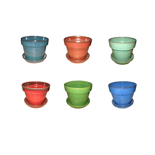 2" - 8" Glazed Pot