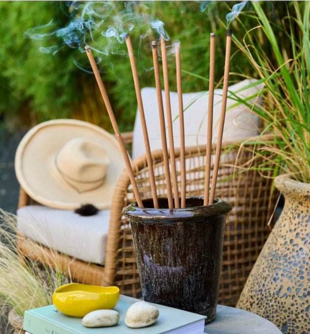 All Natural Handmade Geranium, Clove & Cedar Scented Outdoor Incense Sticks