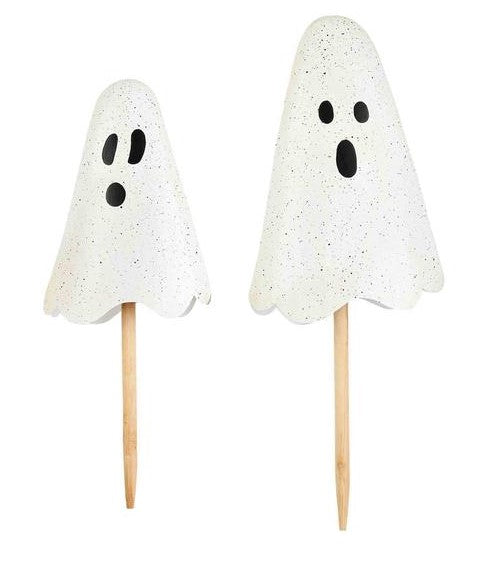 Metal Ghost Yard Stakes