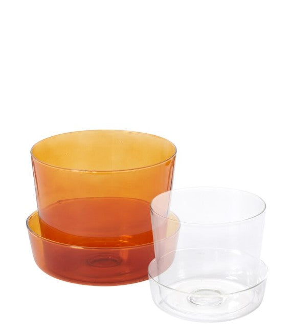Glass Pot with Saucer