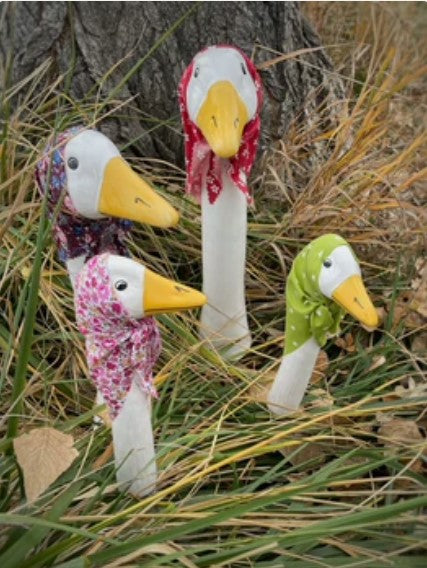 Ceramic Garden Goose Picks