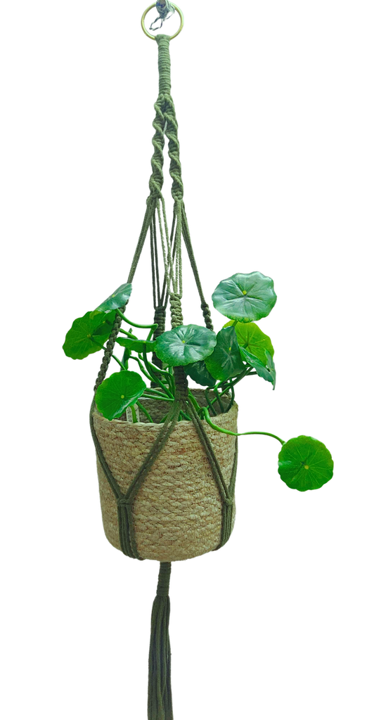 cotton macrame plant hanger Handmade Macrame Cotton Plant Hanger