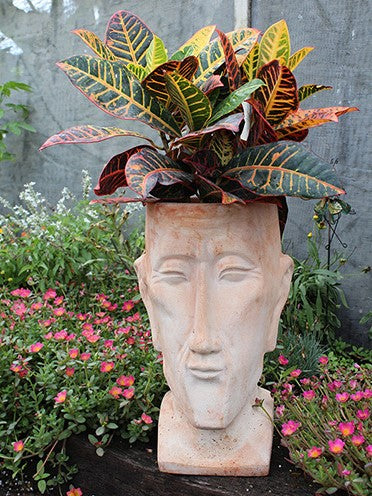 Head Planter, Terra Cotta