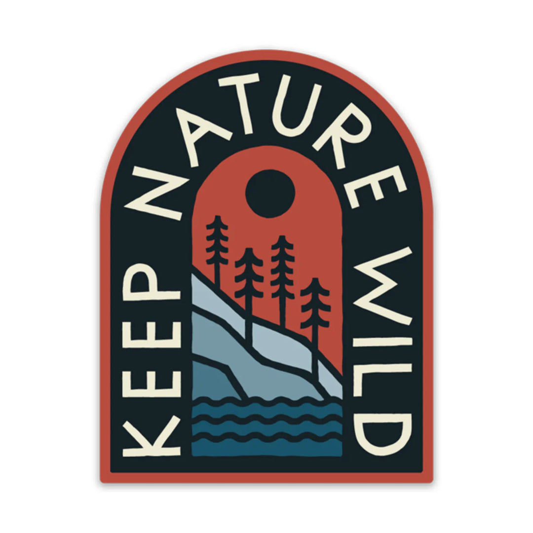 Keep Nature Wild Mountain Sticker