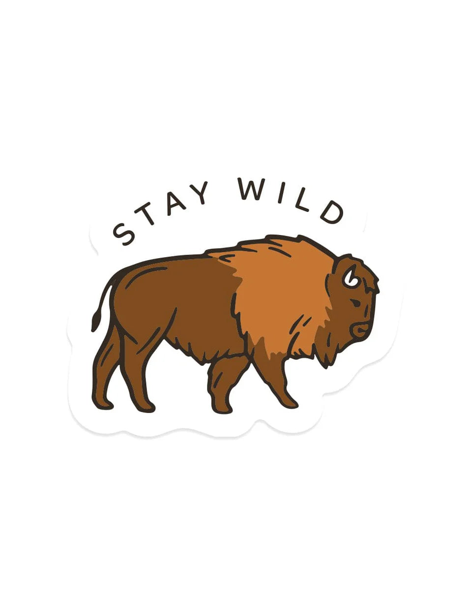 Stay Wild Buffalo Sticker | Little Red Nursery, LLC