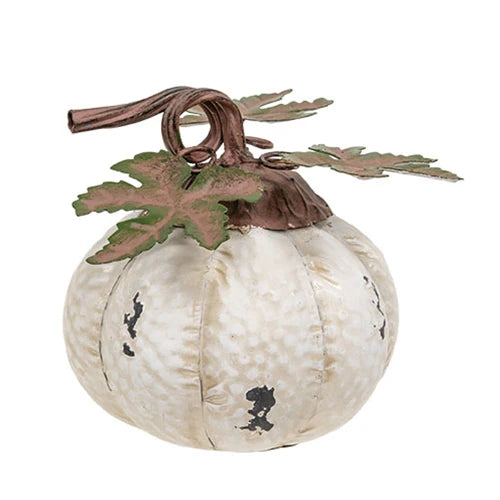 White Metal Pumpkin