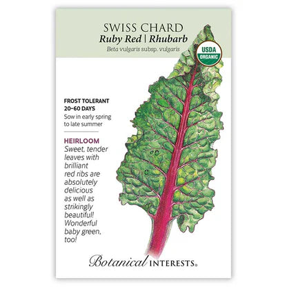 Swiss Chard Ruby Red Rhubarb