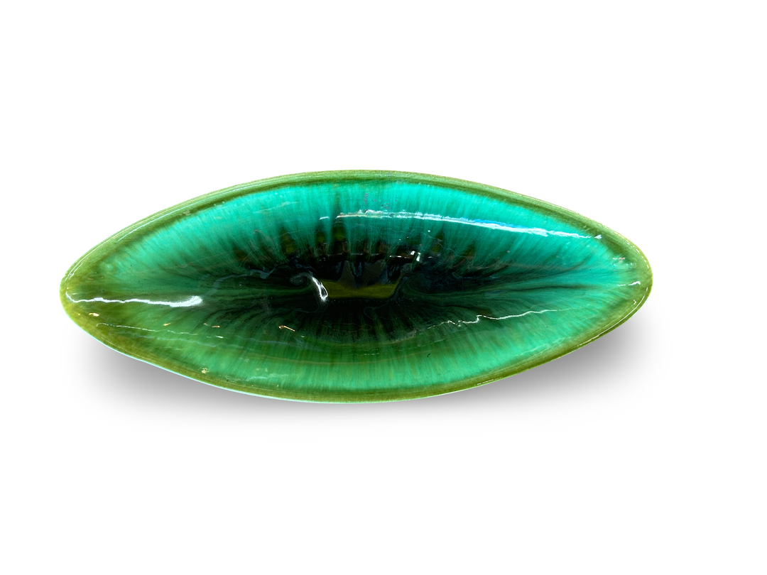 LIME GREEN CERAMIC DISH