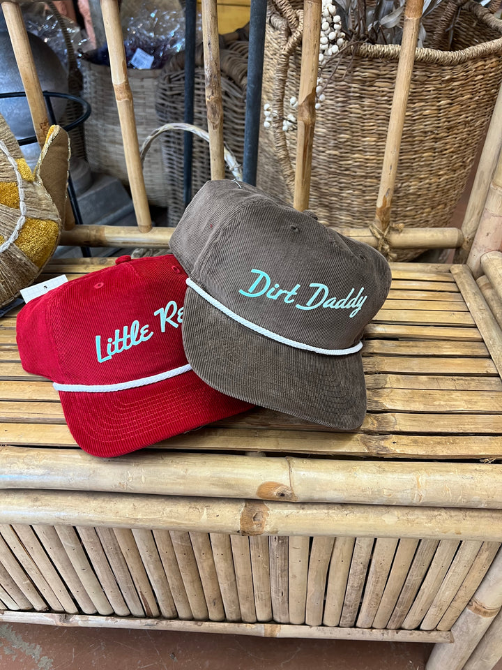 Little Red Corduroy Hat | Name Drop Hat