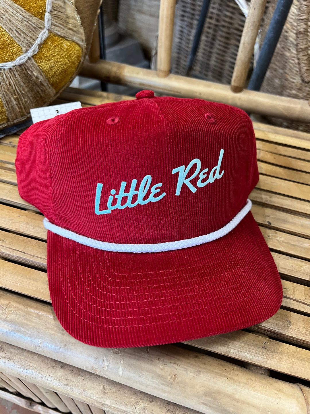 Little Red Corduroy Hat | Name Drop Hat