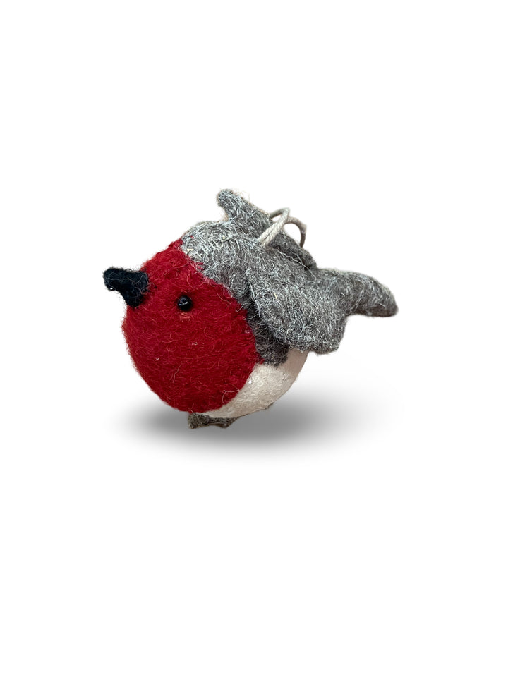 Fat Bird Felt Ornament