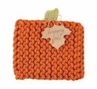 Knit Pumpkin Trivet