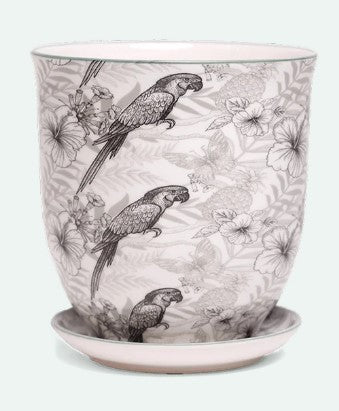 Liberte 5 Porcelain Pot And Saucer