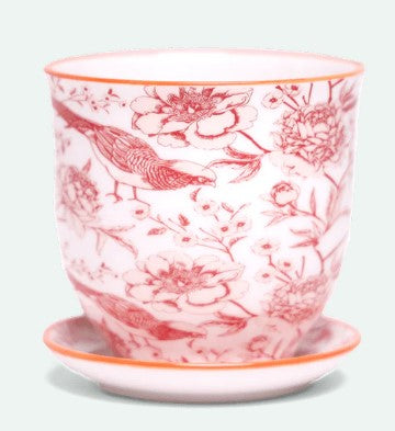 Liberte 5 Porcelain Pot And Saucer