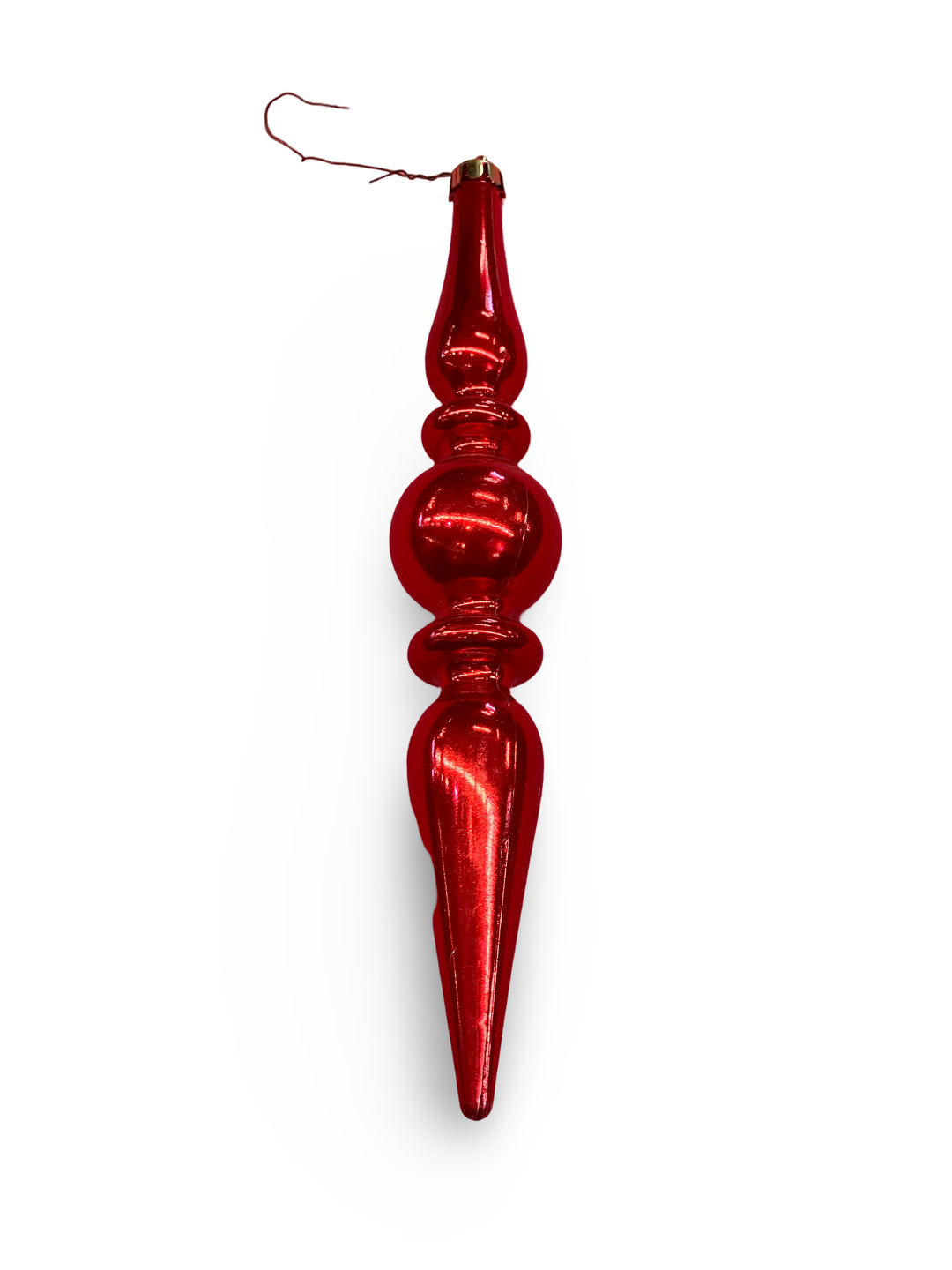 Long Red Drop Ornament