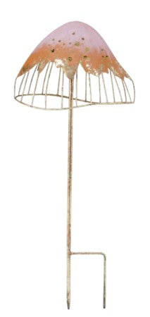 Colorful Metal Mushroom Garden Stake