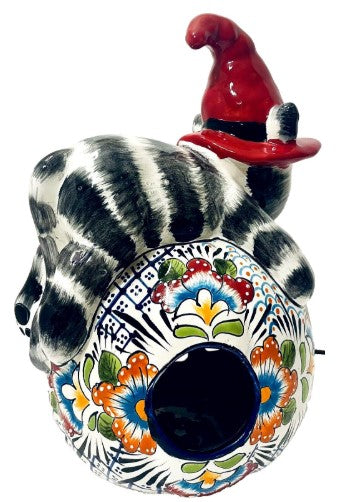 Mexican Talavera Witch Cat Jack O'Lanterns