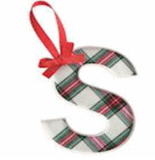 Tartan Initial Ornaments