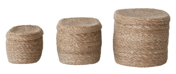 Oval Hand-Woven Seagrass Baskets