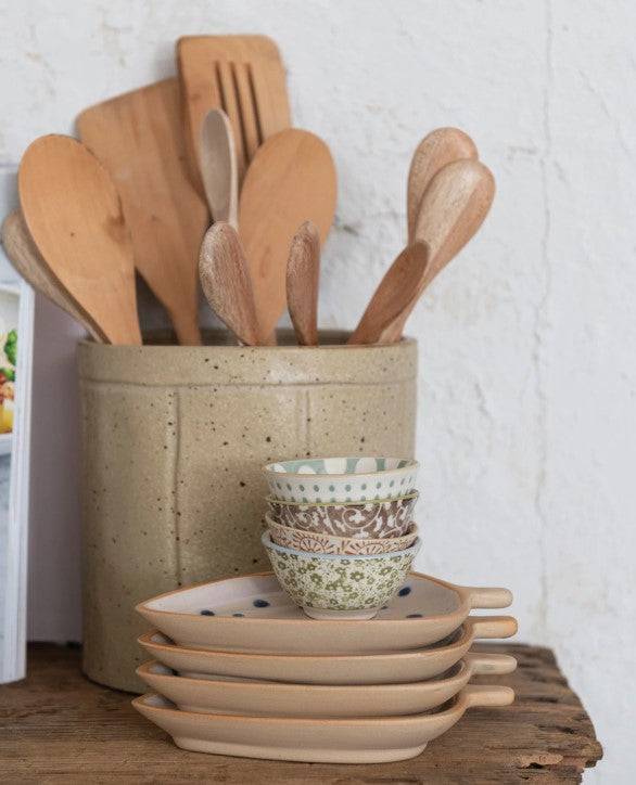 Patterned Stoneware Pinch Pot
