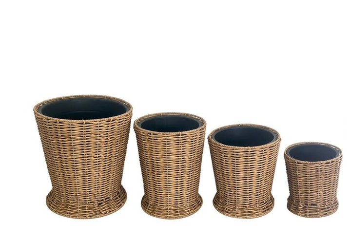 Poly Weave Field Flower Buckets