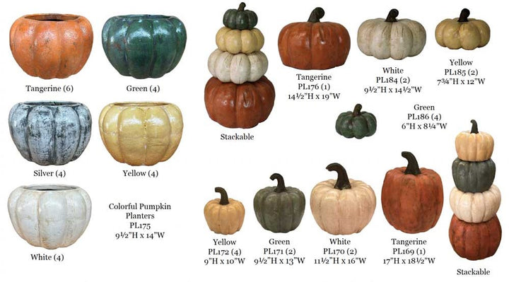 Decor Pottery Pumpkins and Planters