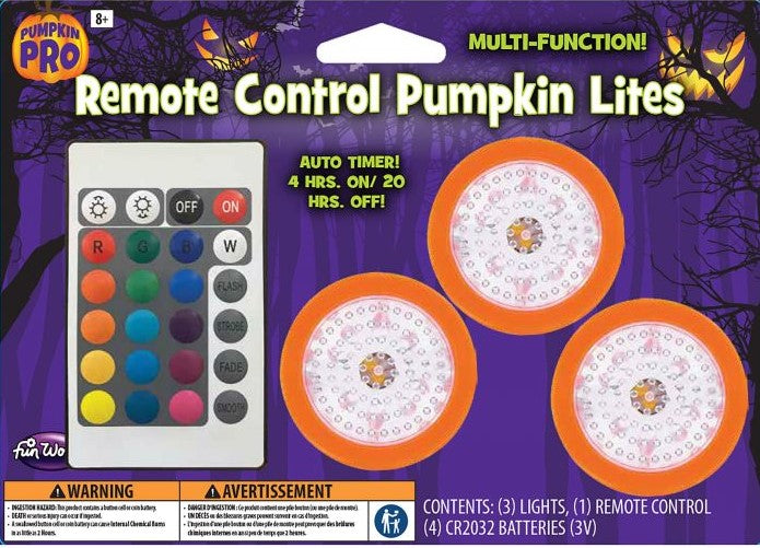 Remote Control Pumpkin Lites