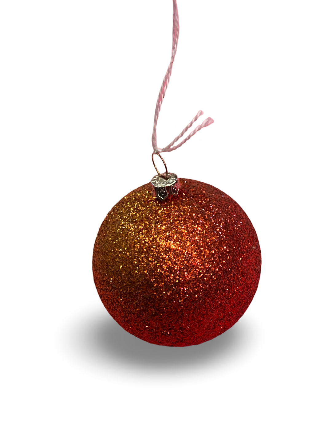Red & Gold Glitter Ornament
