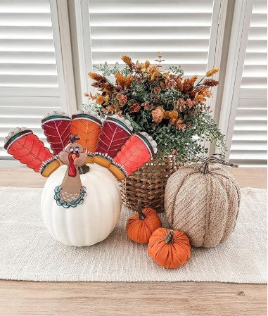 Artful Turkey Pumpkin Parts