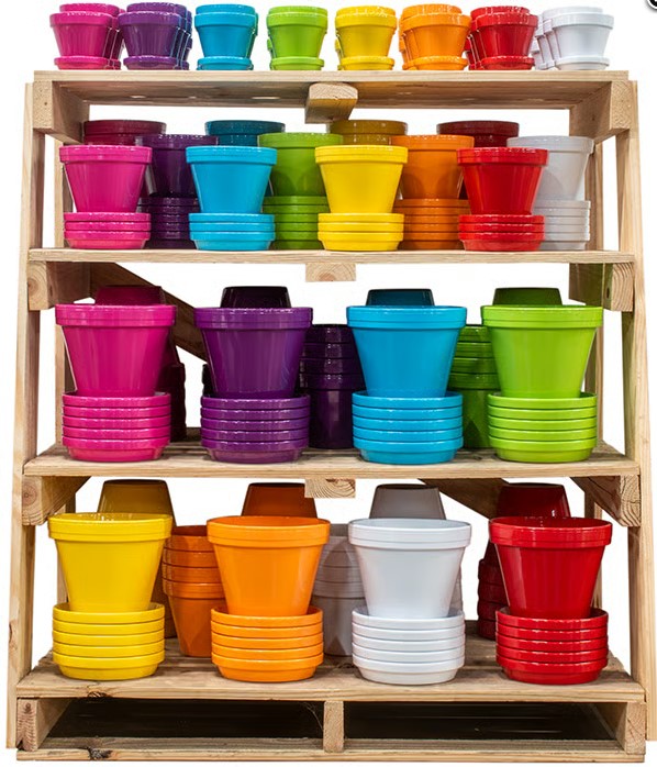 Spring Fever Powder-Coated Pots