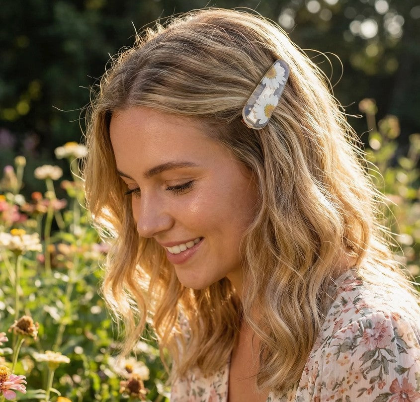 Forget-Me-Not Hairclips