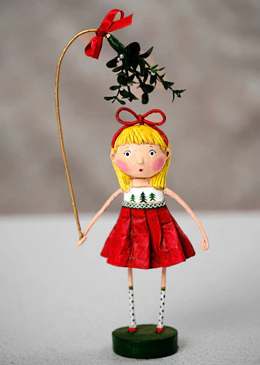 Under the Mistletoe Figurine
