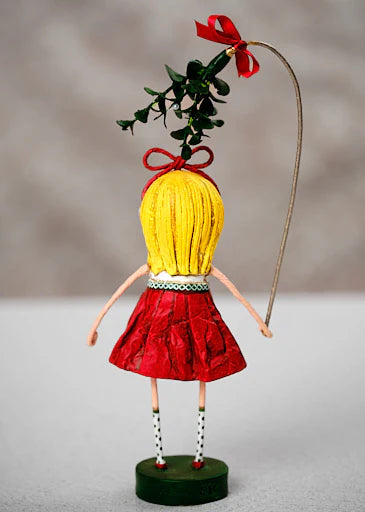 Under the Mistletoe Figurine