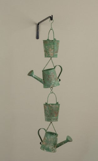 Hanging Watering Can Garden Ornament