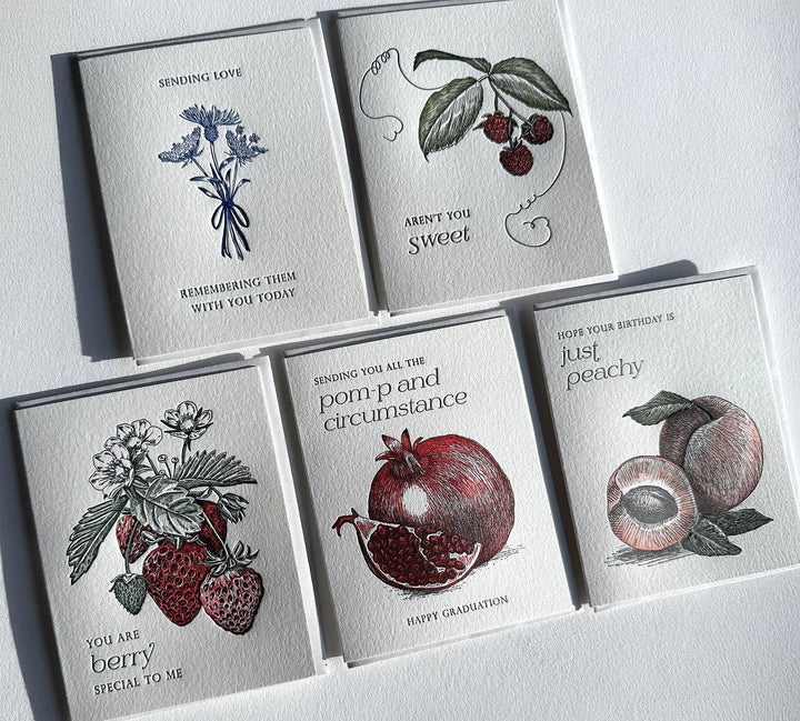 You Are Berry Special To Me Friendship Letterpress Card 